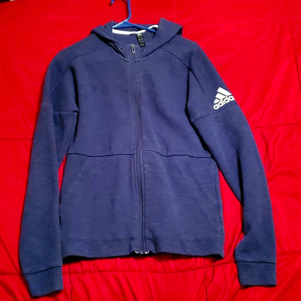 Mens adidas zip up hoodie size small